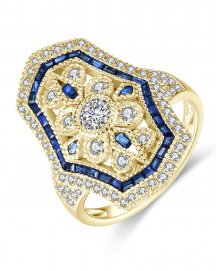 SAPPHIRE DIAMOND RING (TR4173)